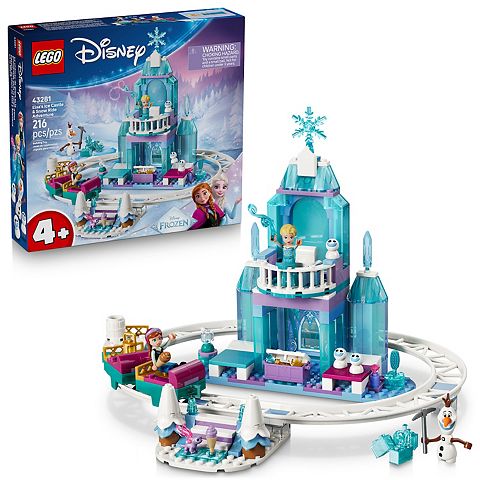 Детские конструкторы LEGO Disney's Frozen Elsa's Ice Castle & Snow Ride Adventure 43281 Building Kit (216 Pieces)