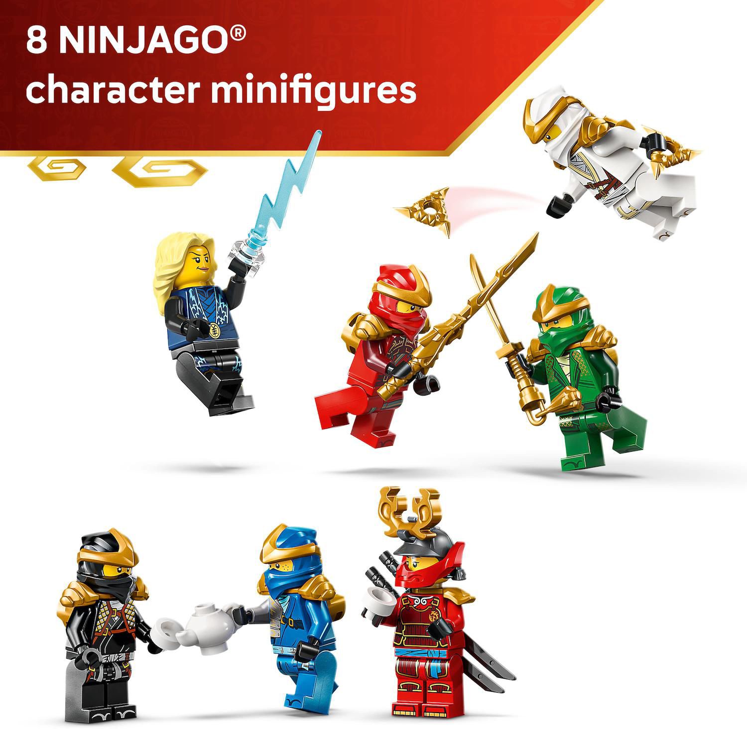 Детский конструктор LEGO Ninjago Ninja Character Display 15th Anniversary 71866 Building Kit (447 Pieces) — фото 5