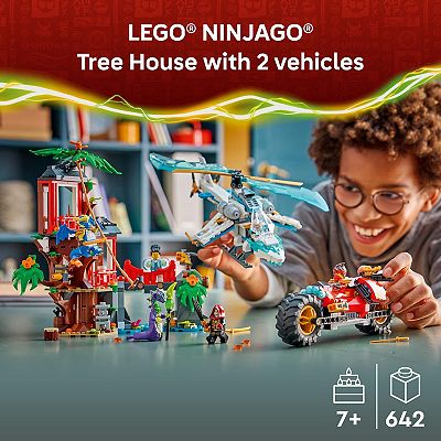 LEGO NINJAGO Ninja Vehicle Tree House Battle 71857 Building Kit