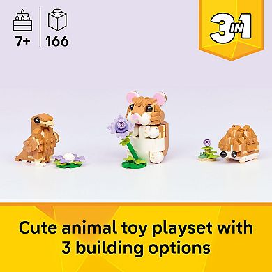 LEGO Creator Cute Hamster with a Flower 31376 Building Kit (166 Pieces)