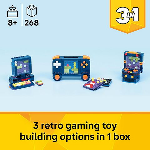 Детские конструкторы LEGO Creator 3-in-1 Retro Gaming Console 31380 Building Kit (268 Pieces)