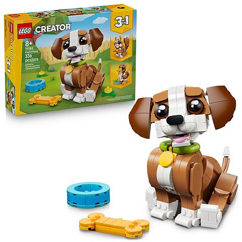 Детские конструкторы LEGO Creator 3-in-1 Playful Puppy Dog 31382 Building Kit (336 Pieces)