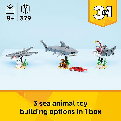 LEGO Creator Fierce Shark with a Treasure Chest 31381 Building Kit (379 Pieces)
