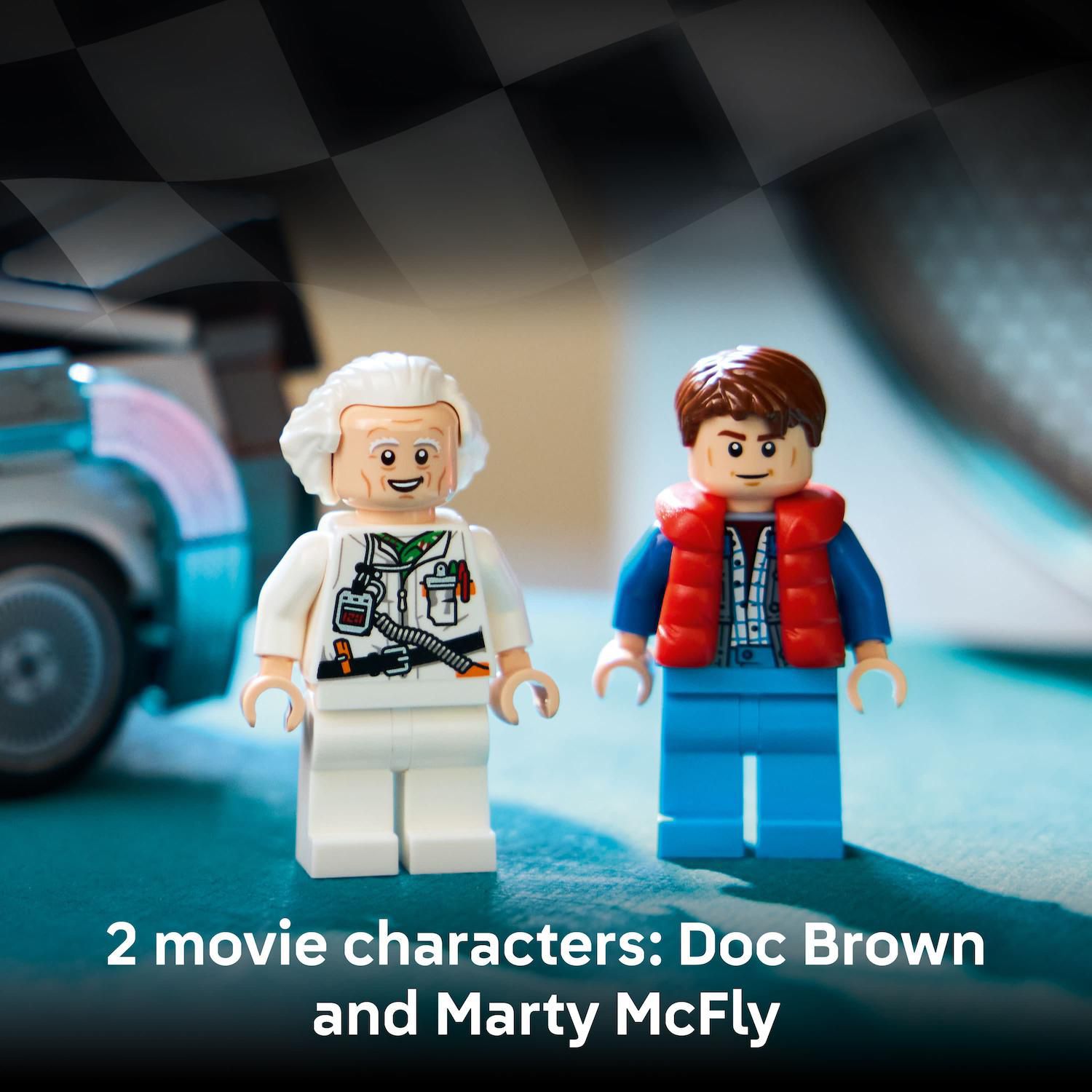 Детский конструктор LEGO Speed Champions Time Machine from Back to the Future 77256 Building Kit (357 Pieces) — фото 4