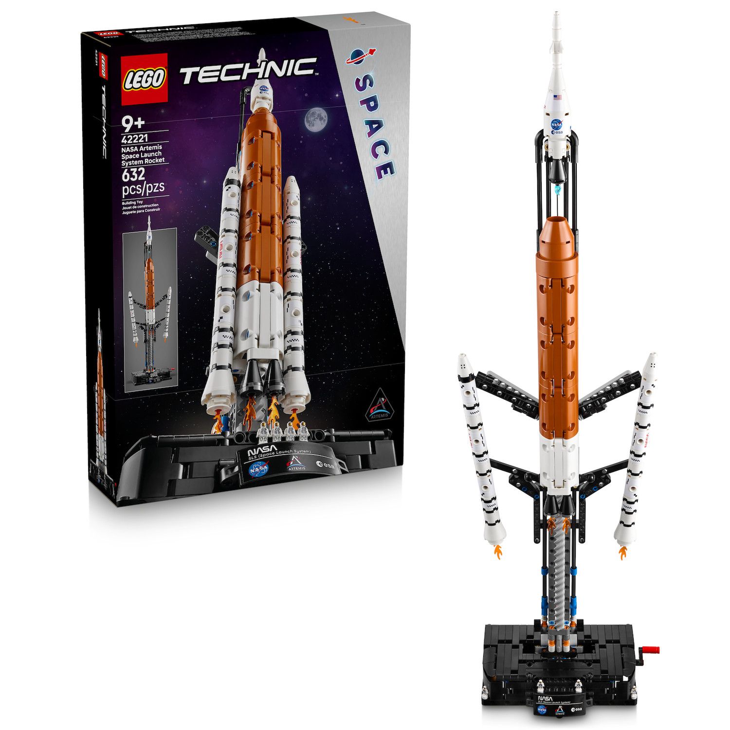 Детский конструктор LEGO Technic NASA Artemis Space Launch System Rocket 42221 Building Kit (632 Pieces) — фото 1
