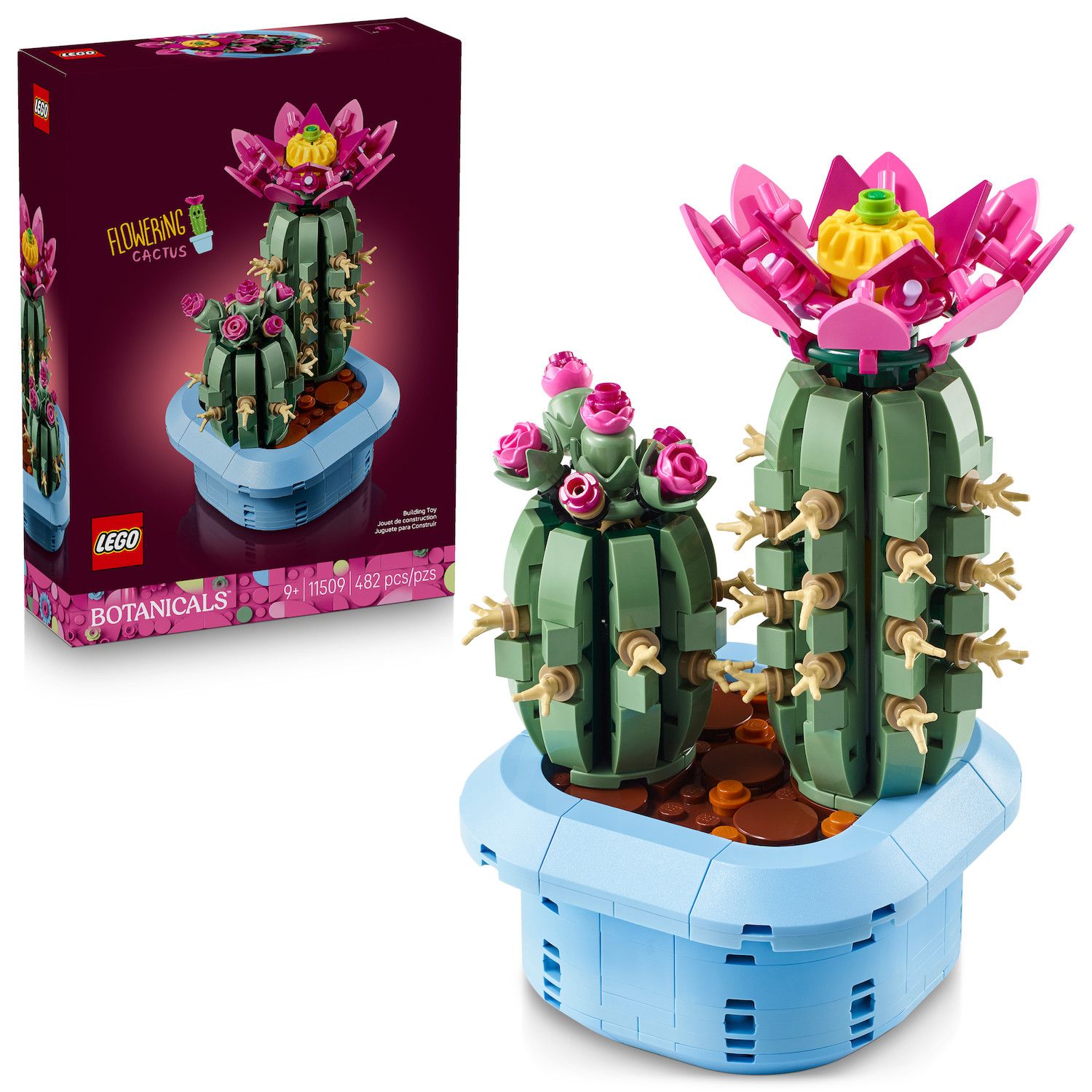Детские конструкторы LEGO Botanicals Flowering Cactus 11509 Building Kit (482 Pieces)