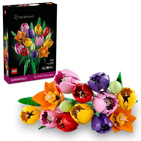 Детские конструкторы LEGO Botanicals Tulip Bouquet 11501 Building Kit (576 Pieces)