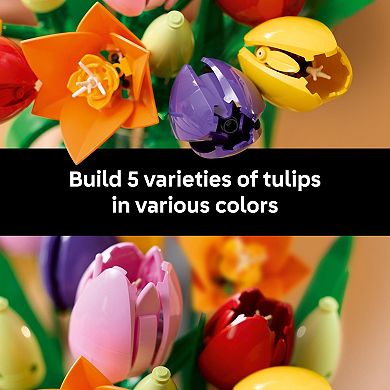 LEGO Botanicals Tulip Bouquet 11501 Building Kit (576 Pieces)