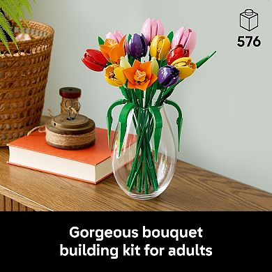 LEGO Botanicals Tulip Bouquet 11501 Building Kit (576 Pieces)