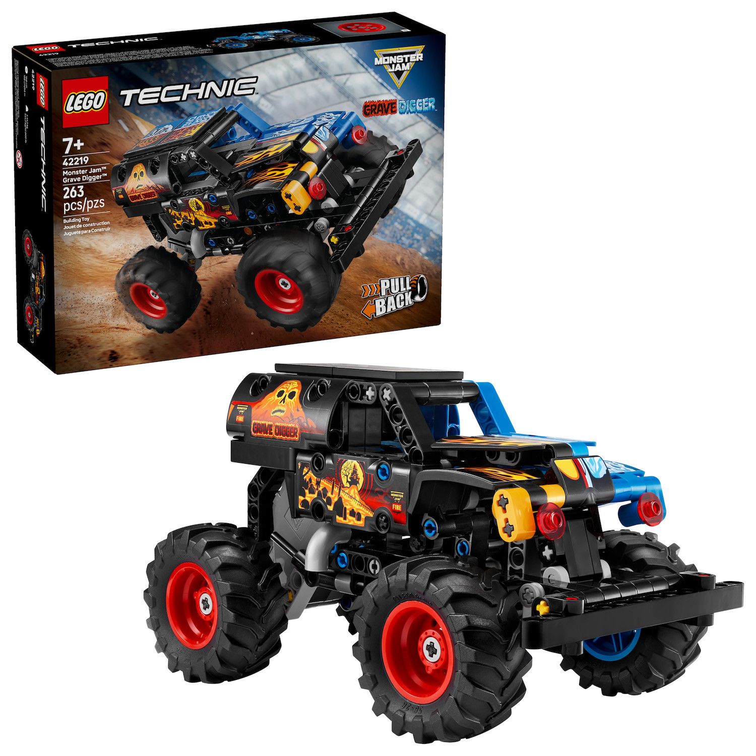Детские конструкторы LEGO Technic Monster Jam Grave Digger 42219 Building Kit (263 Pieces)