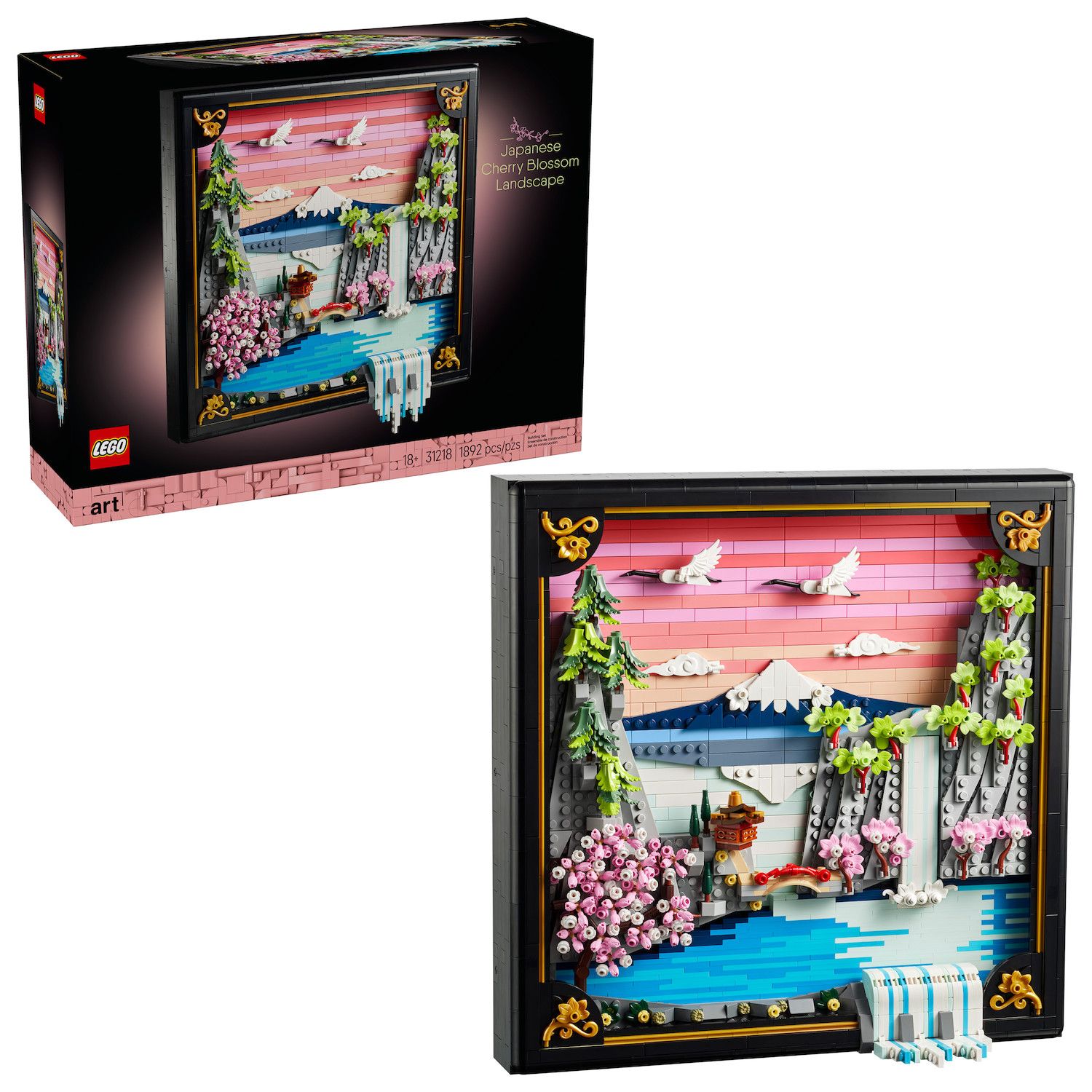 Детские конструкторы LEGO Art Japanese Cherry Blossom Landscape 31218 Building Kit (1892 Pieces)