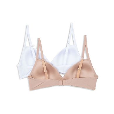 Girls 8-18 Hanes® 2-Pack Molded Wirefree T-Shirt Bras