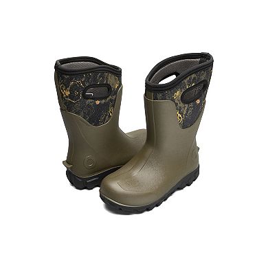 Bogs Classic Seamless Women's Mid Outline Leaves Boots