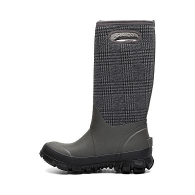 Bogs Women's Whiteout Plaid Waterproof Rain Boots