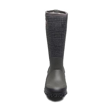 Bogs Women's Whiteout Plaid Waterproof Rain Boots