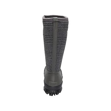 Bogs Women's Whiteout Plaid Waterproof Rain Boots