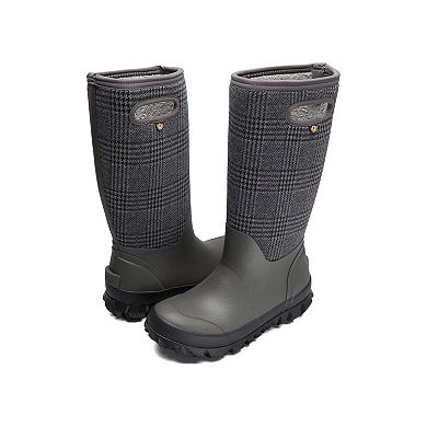 Bogs Women's Whiteout Plaid Waterproof Rain Boots
