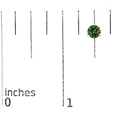 Haus of Brilliance 14k Gold 1 1/2 Carat T.W. Lab-Grown Green Diamond Stud Earrings