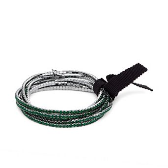 Simply Vera Vera Wang Silver Tone Stretch Bracelet Set