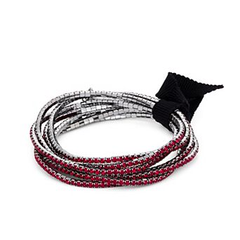 Simply Vera Vera Wang Silver Tone Stretch Bracelet Set