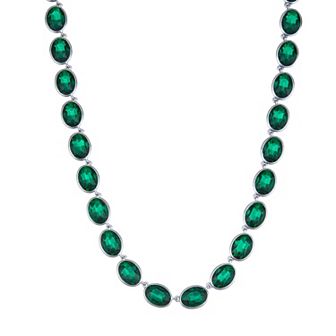 Simply Vera Vera Wang Silver Tone Simulated Crystal Collar Necklace