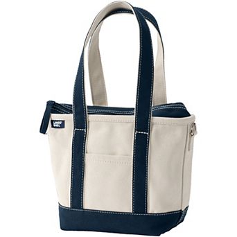 Lands' End Zip Top Tote Bag
