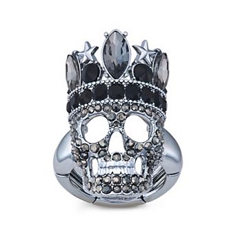 Simply Vera Vera Wang Stretch Skull Crown Ring