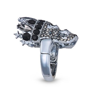 Simply Vera Vera Wang Stretch Skull Crown Ring