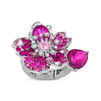 Simply Vera Vera Wang Stretch Flower Ring