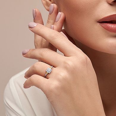 Stella Grace Two Tone 14k Gold 3/4 Carat T.W. Diamond Halo Engagement Ring