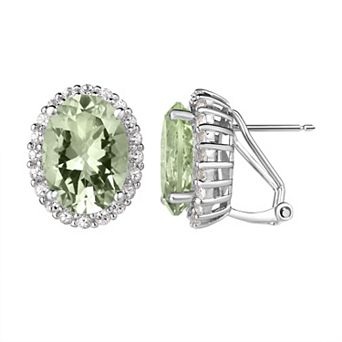 Oro Leoni Sterling Silver Gemstone Earring