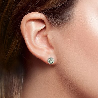 Oro Leoni Sterling Silver Gemstone Earring