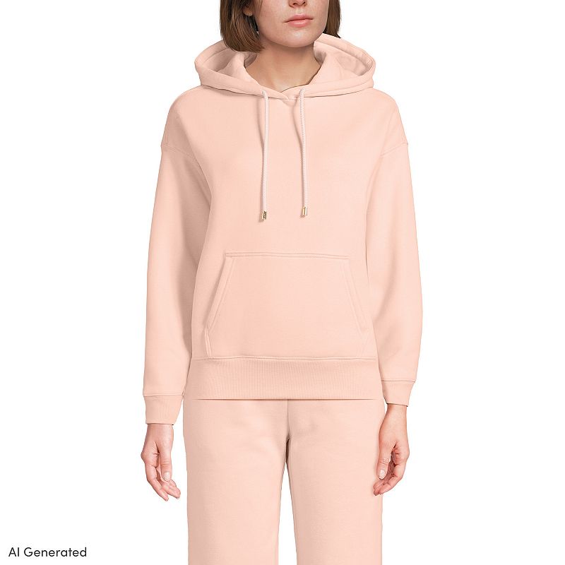 Women's Lands' End Serious Sweats Hooded Sweatshirt,