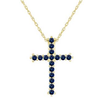 Alyson Layne Gemstone Cross Pendant Necklace