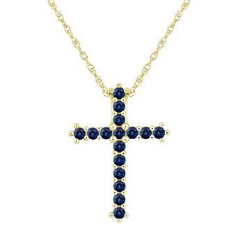 Alyson Layne Gemstone Cross Pendant Necklace
