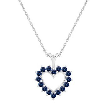 Alyson Layne Sapphire Heart Pendant Necklace