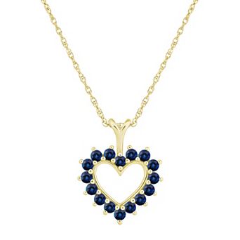 Alyson Layne Sapphire Heart Pendant Necklace