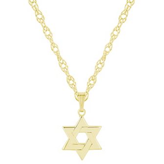 Celebration Gems Sterling Silver Star of David Pendant Necklace