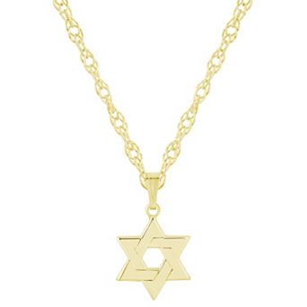 Celebration Gems Sterling Silver Star of David Pendant Necklace