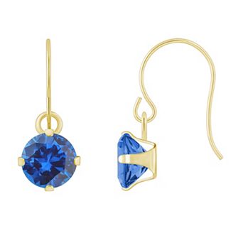 Celebration Gems 10k Gold Multi-Gemstone Drop Earrings