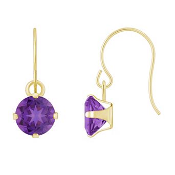 Celebration Gems 10k Gold Multi-Gemstone Drop Earrings