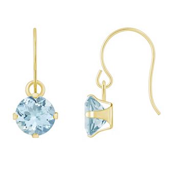 Celebration Gems 10k Gold Multi-Gemstone Drop Earrings