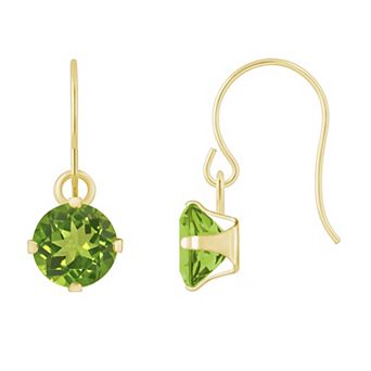 Celebration Gems 10k Gold Multi-Gemstone Drop Earrings