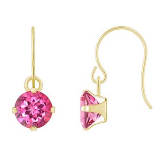 Celebration Gems 10k Gold Multi-Gemstone Drop Earrings