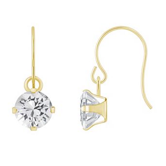 Celebration Gems 10k Gold Multi-Gemstone Drop Earrings