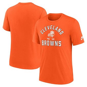 Men's Nike Orange Cleveland Browns Favorable Timeline Tri-Blend T-Shirt