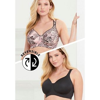 Comfort Choice Women's Plus Size Reversible T-Shirt Bra