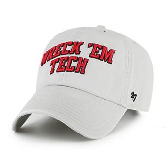 Men's '47 Gray Texas Tech Red Raiders Clean Up Adjustable Hat