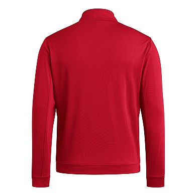 Men's adidas Red NC State Wolfpack Elevated Tri-Blend Quarter-Zip Pullover