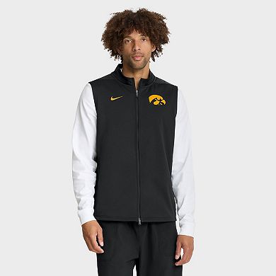 Men's Nike Black Iowa Hawkeyes Primetime��Victory Performance Full-Zip Vest